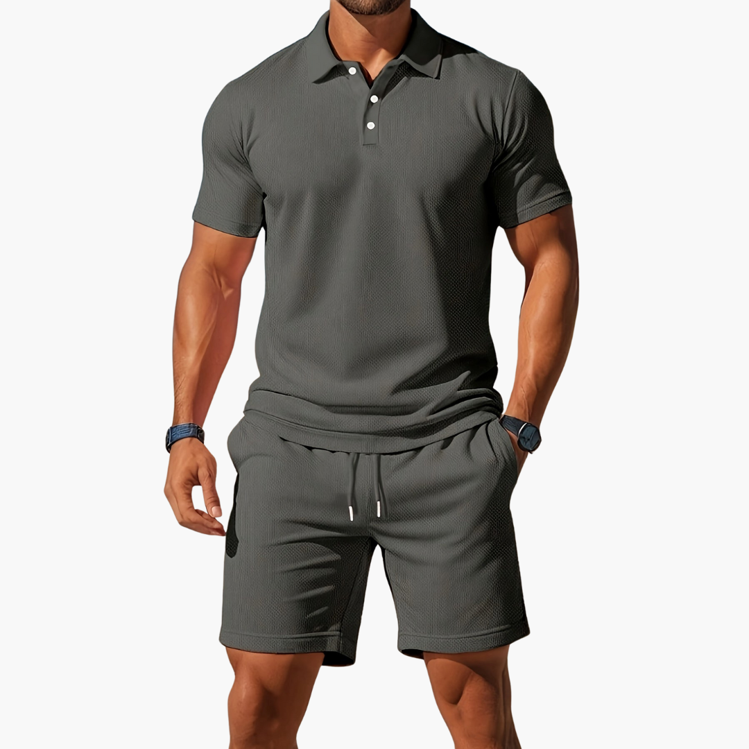 Nathan | Stylish Summer Shorts & Polo Set Men