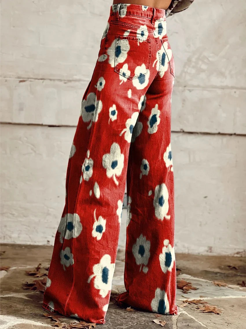 Chloe | Bohemian Printed Wide Pants