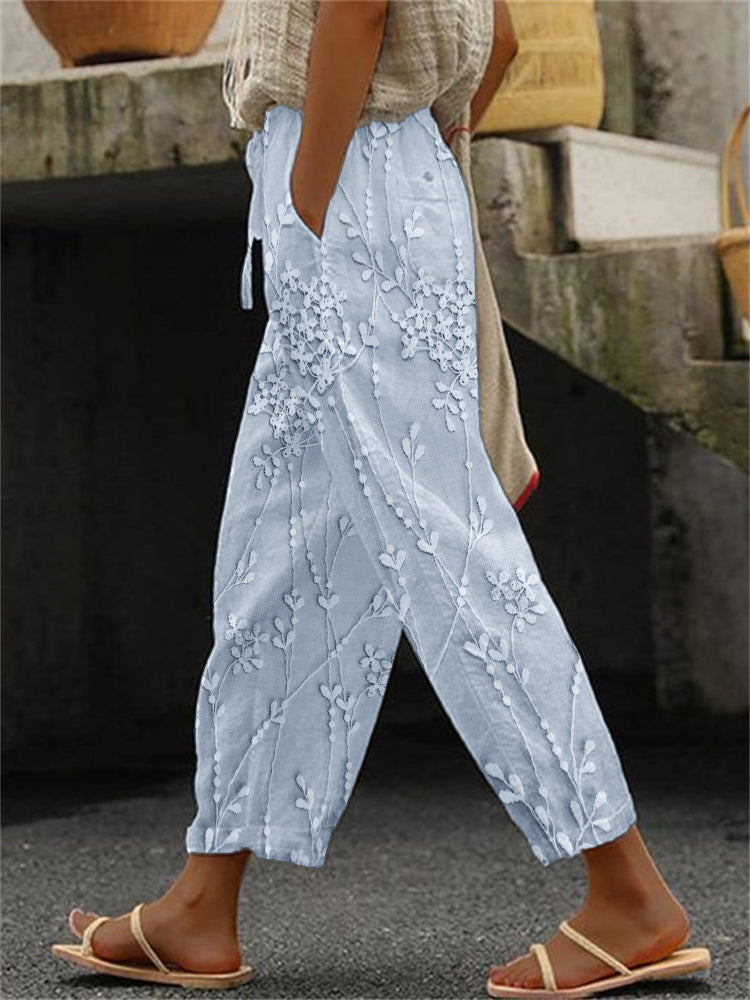 Jocelyn | Elegant Embroidered Loose Pants