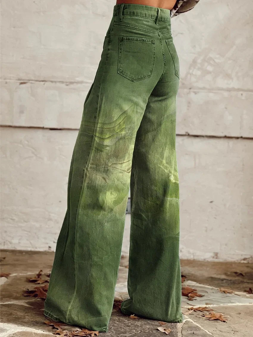Ivy | Elegant Gradient Wide-Leg Pants