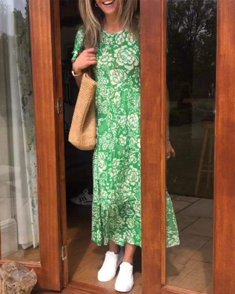 Rosa | Vibrant Floral Maxi Dress