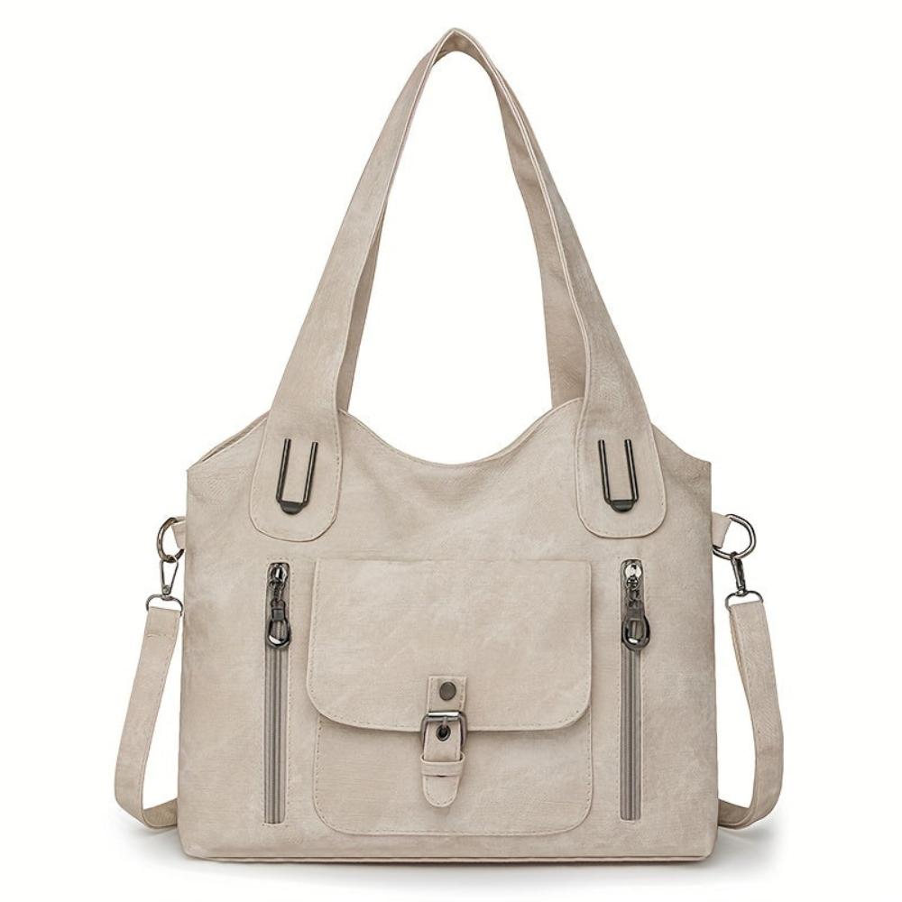 Bonnie | Casual Zip Pocket Tote Bag
