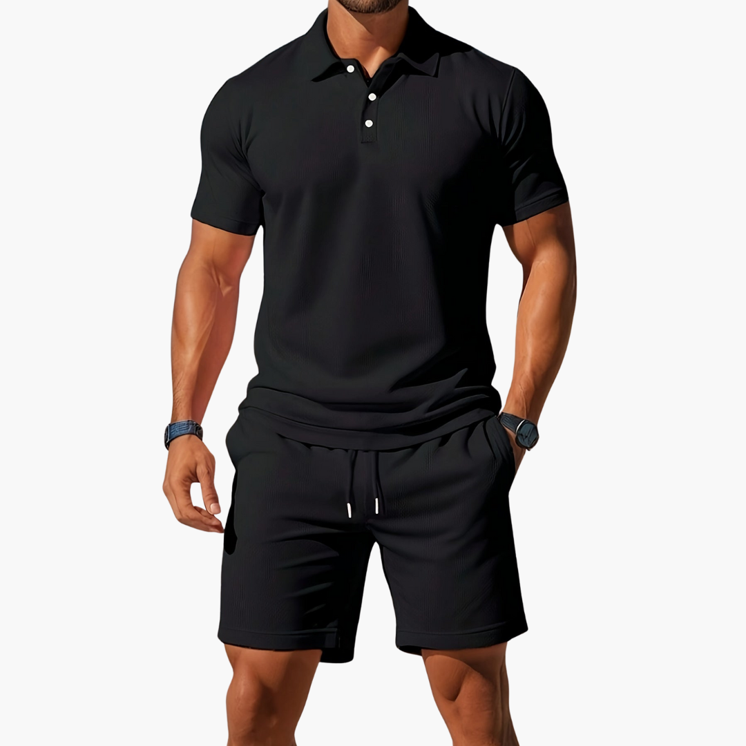 Nathan | Stylish Summer Shorts & Polo Set Men