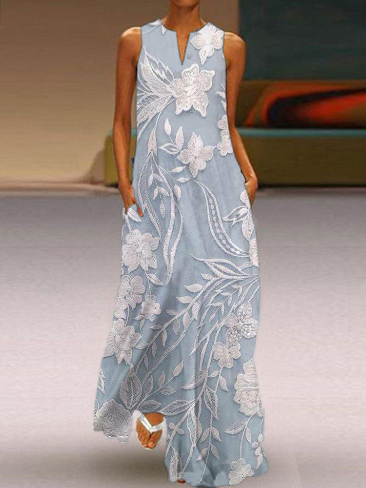 Jacqueline | Elegant Floral Maxi Dress