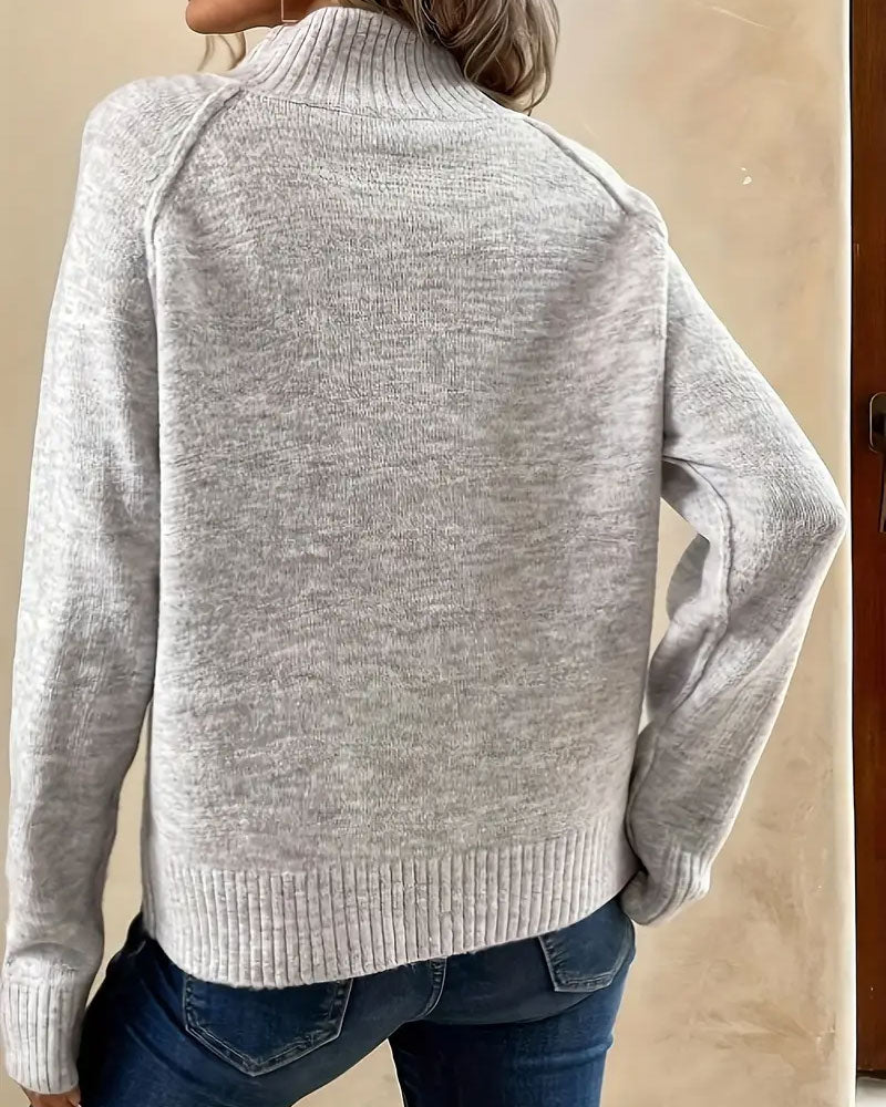 Polo Sweater with Buttons