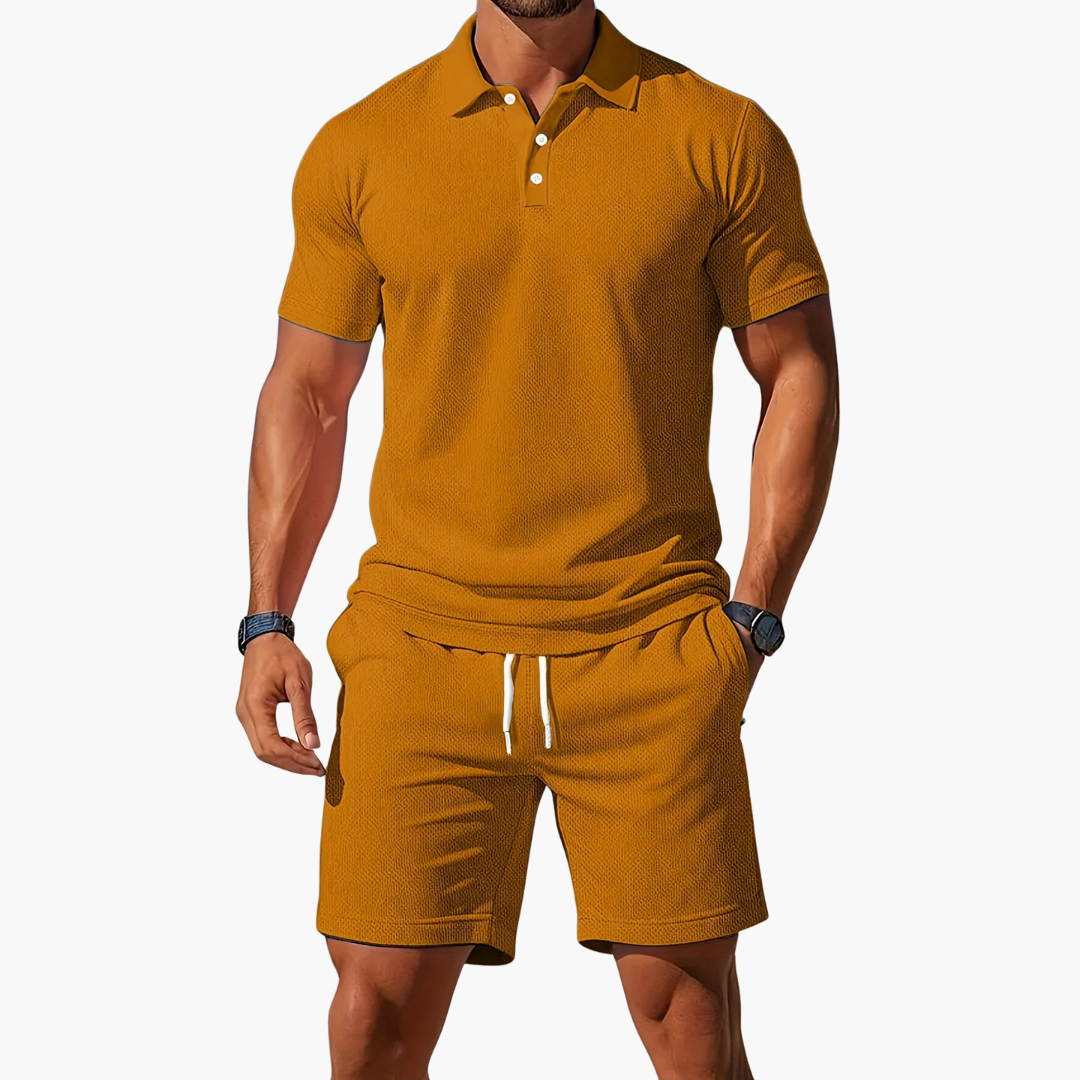 Nathan | Stylish Summer Shorts & Polo Set Men
