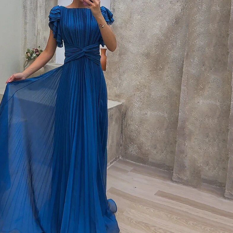 Jamie | Elegant Layered Pleat Dress