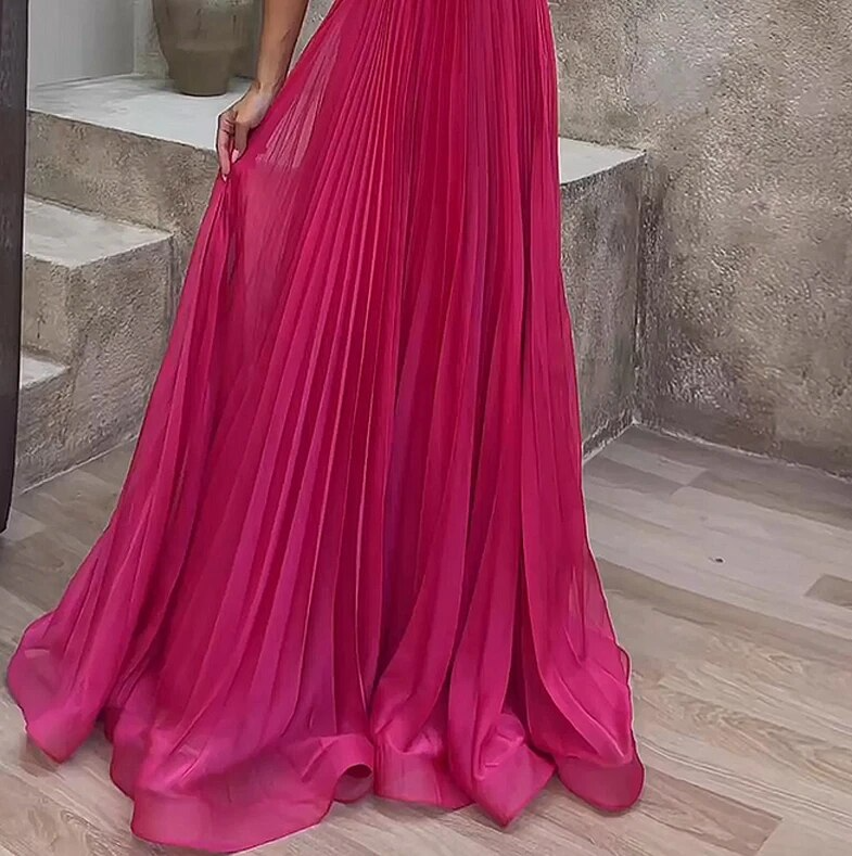 Jamie | Elegant Layered Pleat Dress