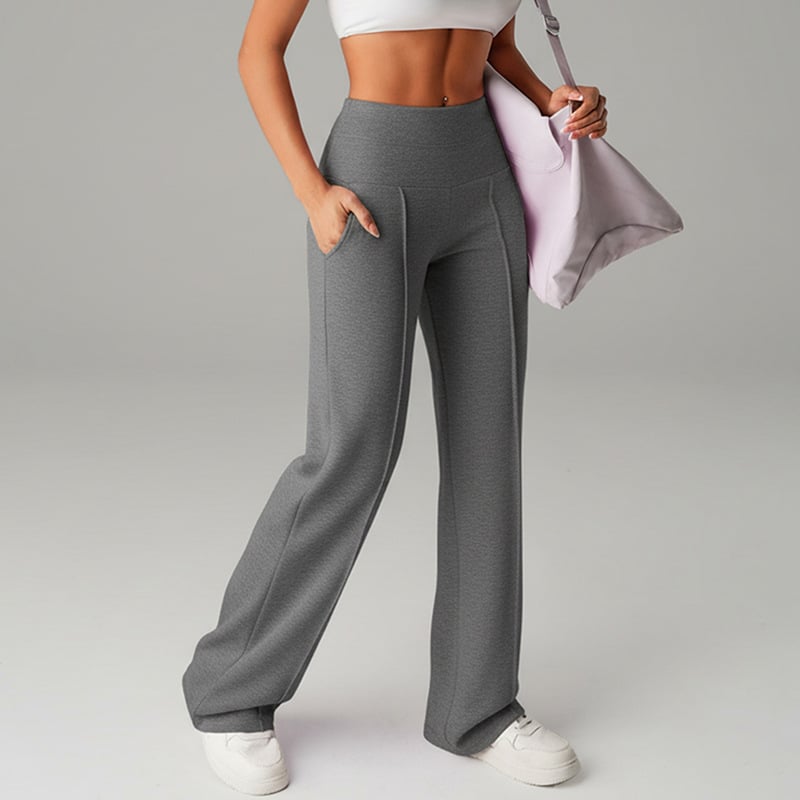 Loreta | High Waisted Straight Leg Comfort Chic Pants