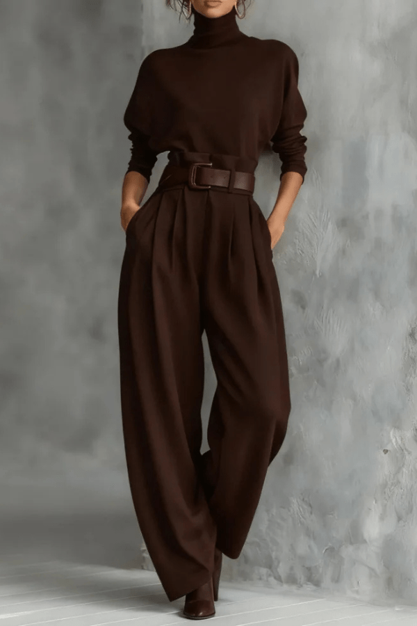 Doris | Elegant High-Collar Jumpsuit
