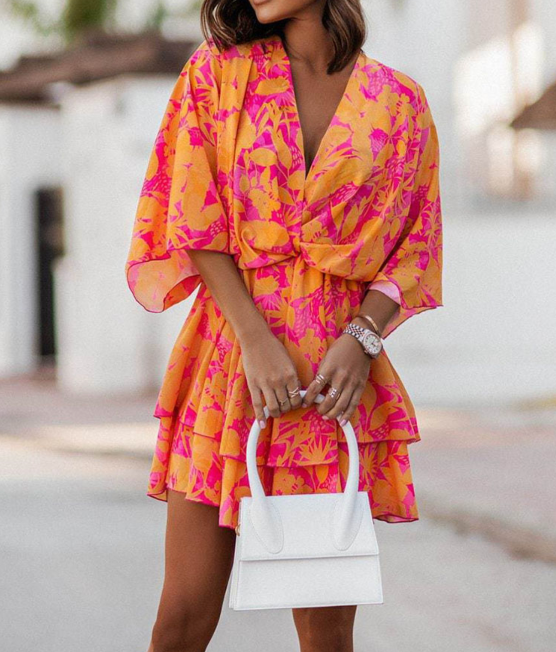 Bianca | Stylish Floral Casual Mini Dress