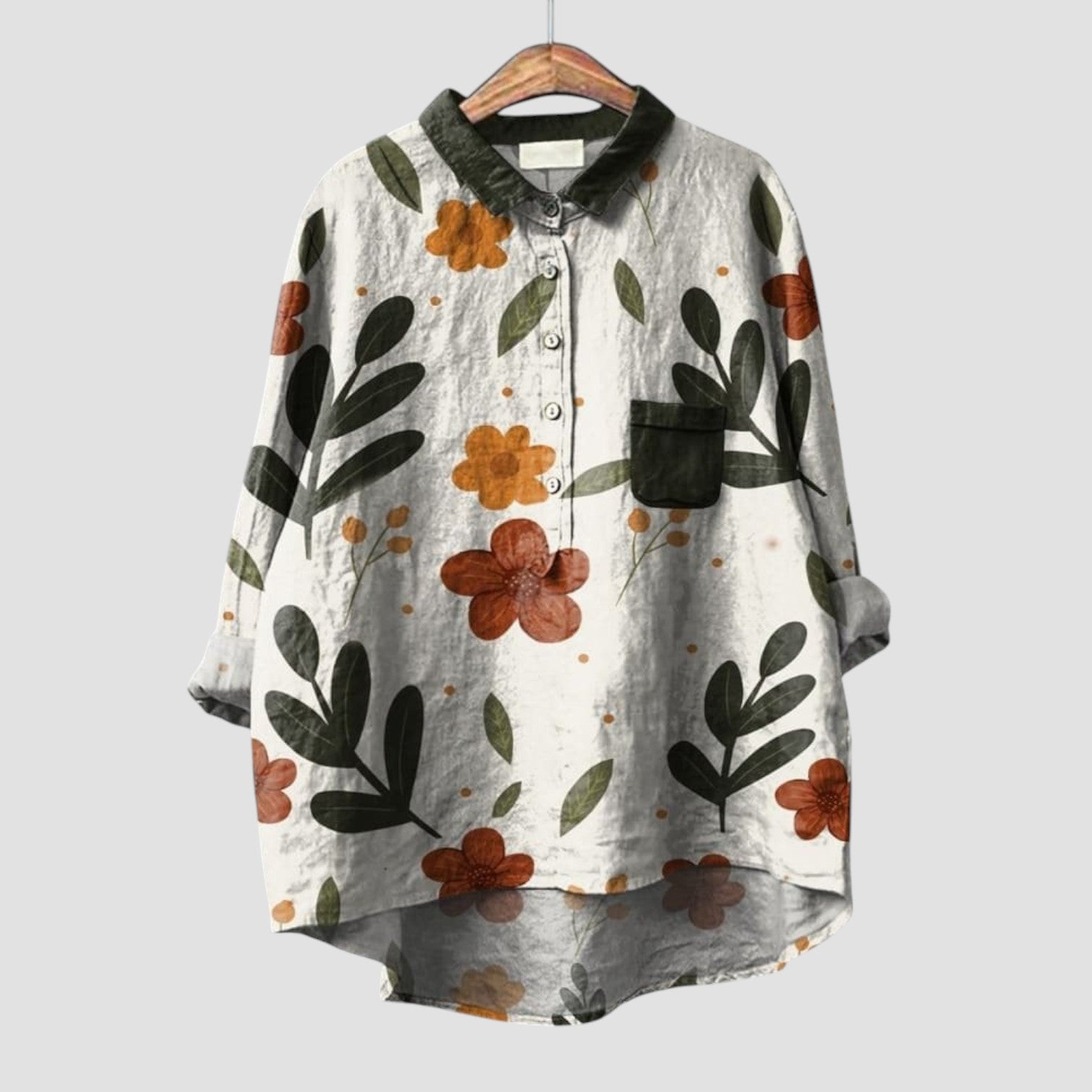 Maplepetal™ Linen Blouse