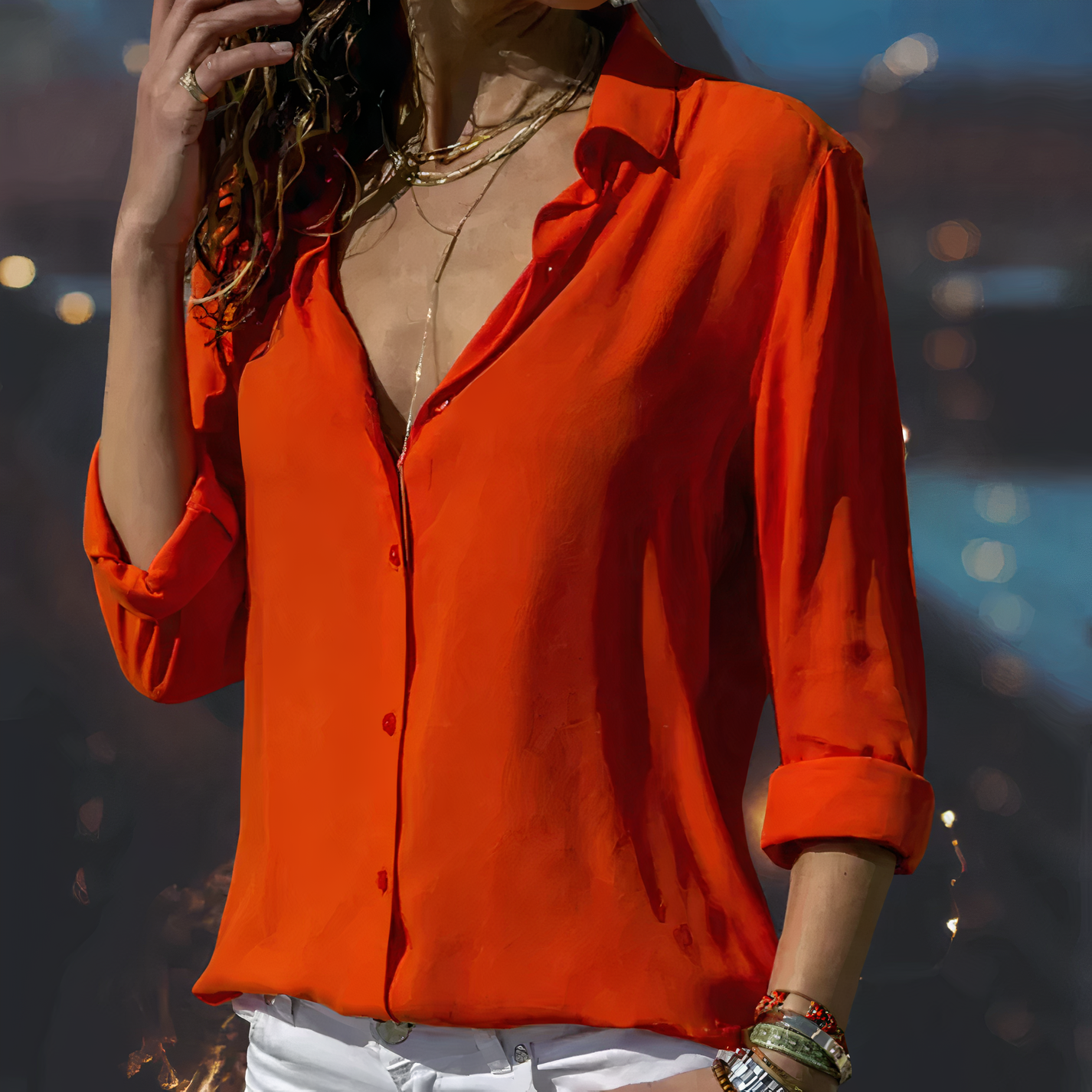Cassandra | Casual Classic Button-Up Shirt