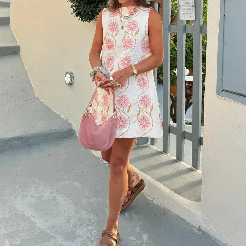 Betty | Chic Embroidered Mini Dress
