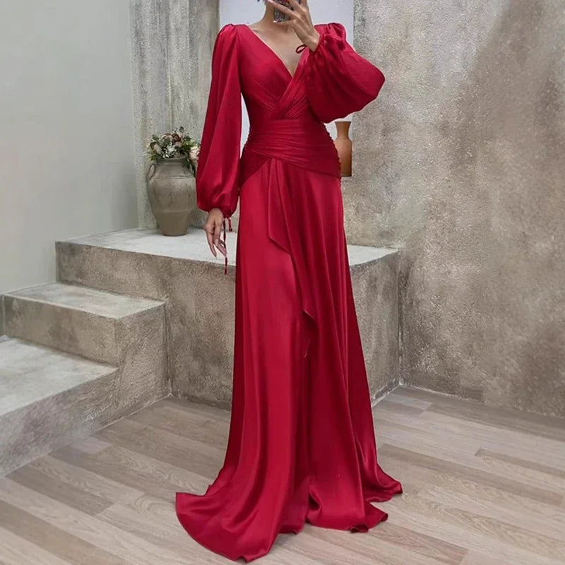 Bella | Stylish Draped Puff Gown