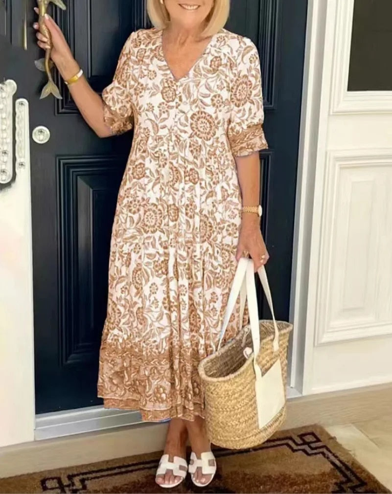 Camila | Stylish Bloom Veranda Dress