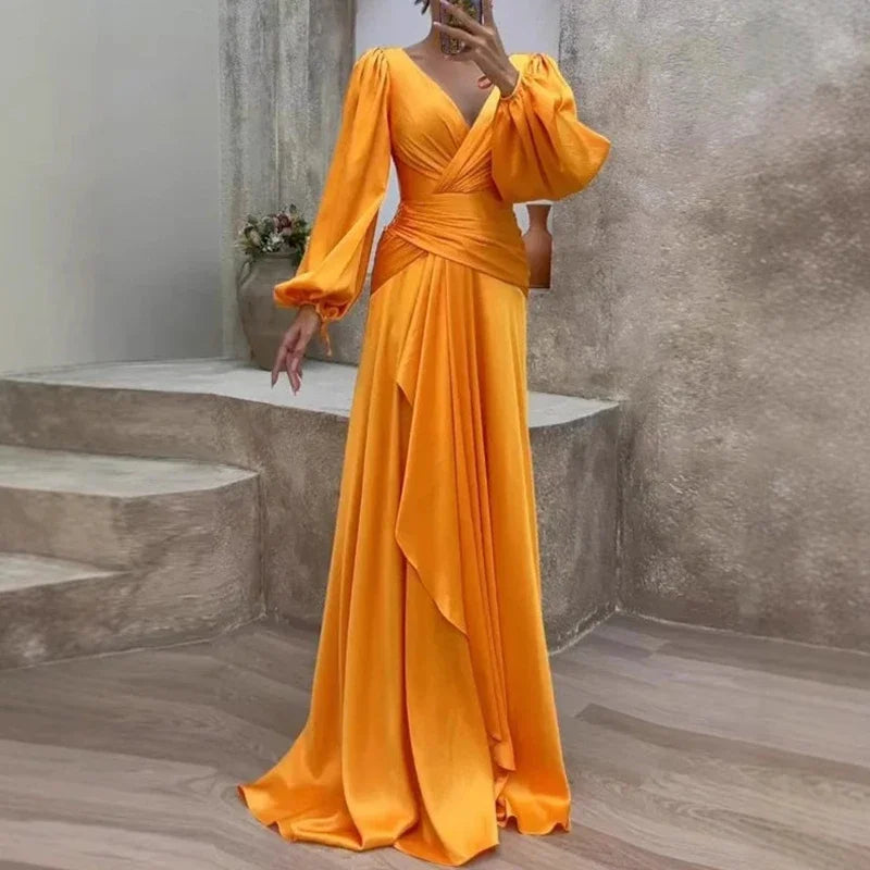 Bella | Stylish Draped Puff Gown