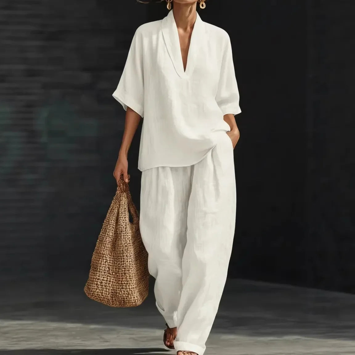Nemora™ | Cotton Linen Set with a Minimalist Design
