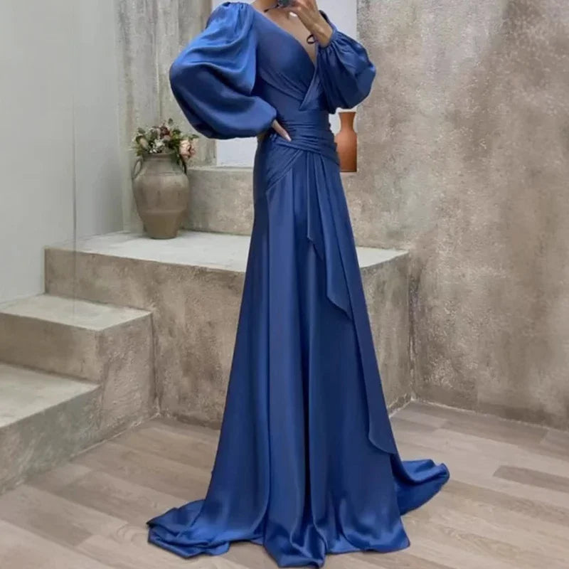 Bella | Stylish Draped Puff Gown