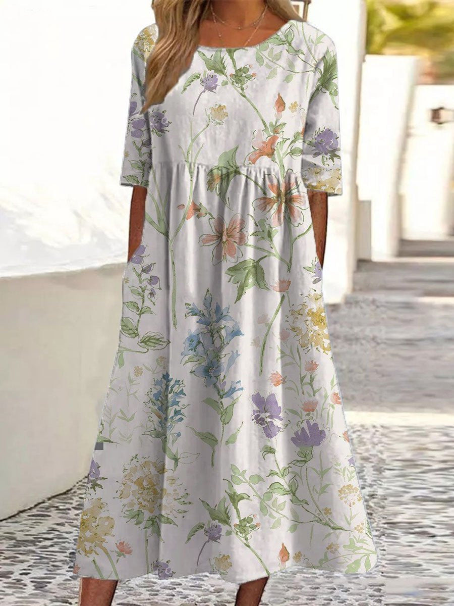 Caitlin | Whisper Leaf Garden Dress
