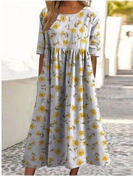 Caitlin | Whisper Leaf Garden Dress