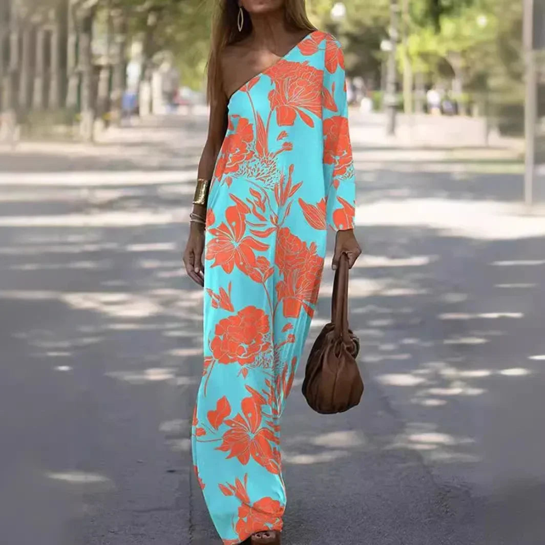 Lily Rose™ | Dress with Single Shoulder and Loose Fit, Where Minimalist Comfort Meets Timeless Style!