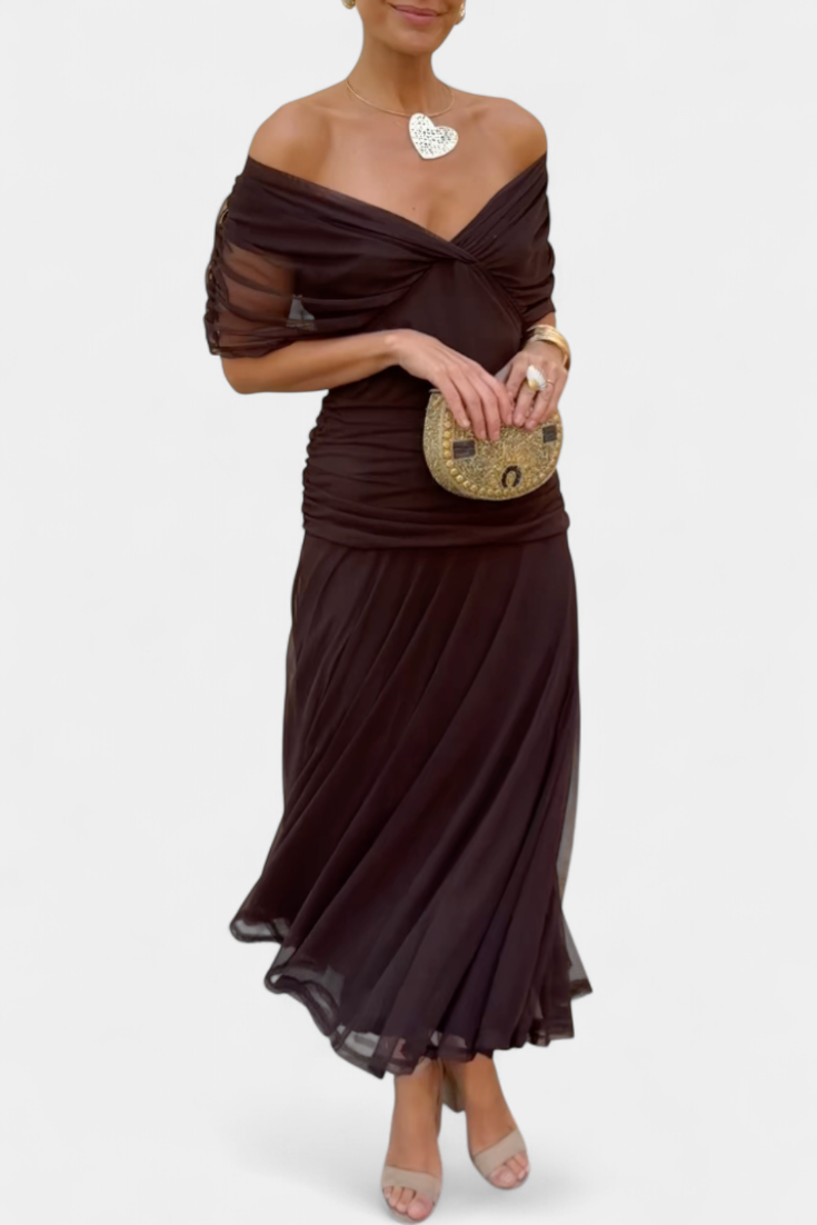 Eloria | Elegant Romantic Long Floral Dress