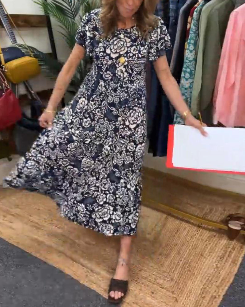 Rosa | Vibrant Floral Maxi Dress