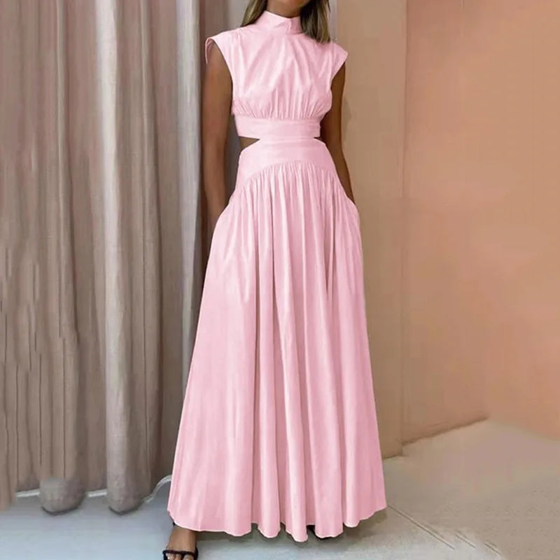 Eleanor | Chic Pleated Cutout Dress