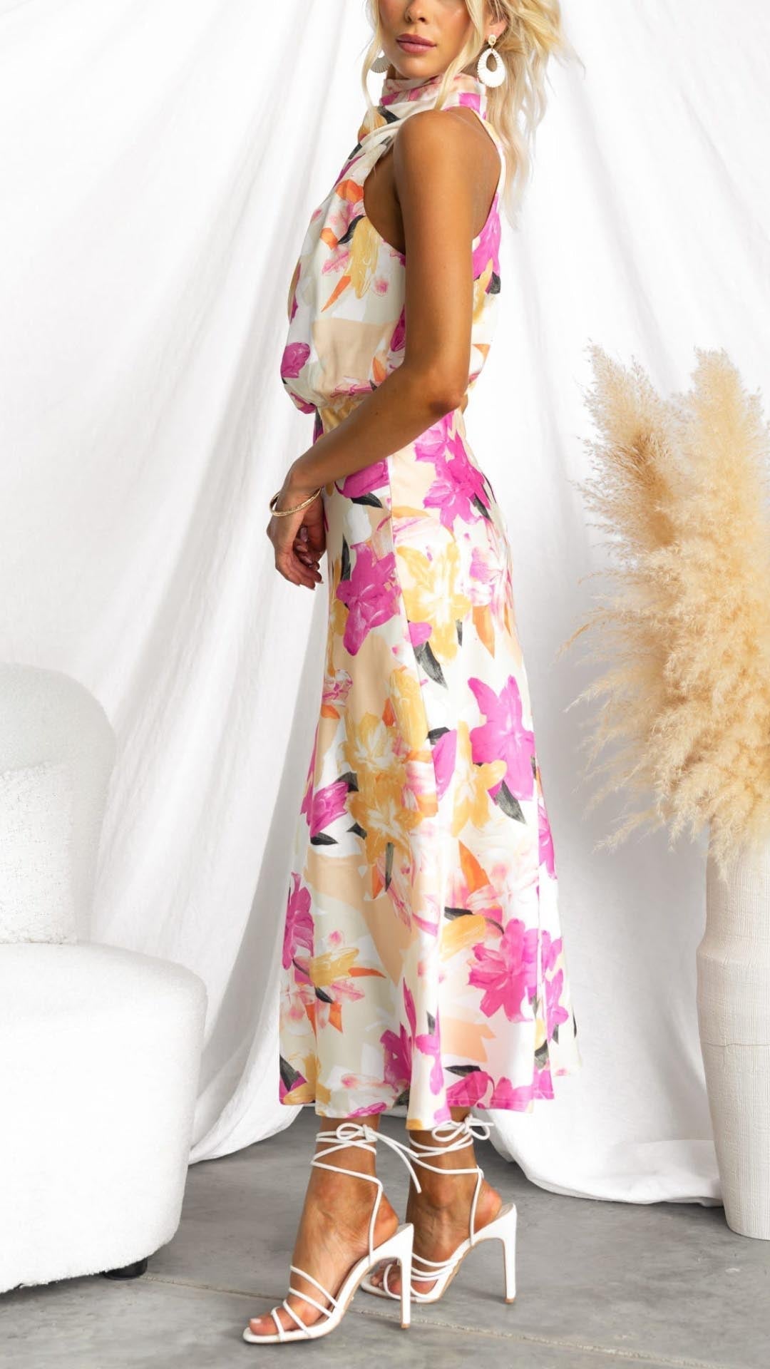Alice | Elegant Summer Floral Dress