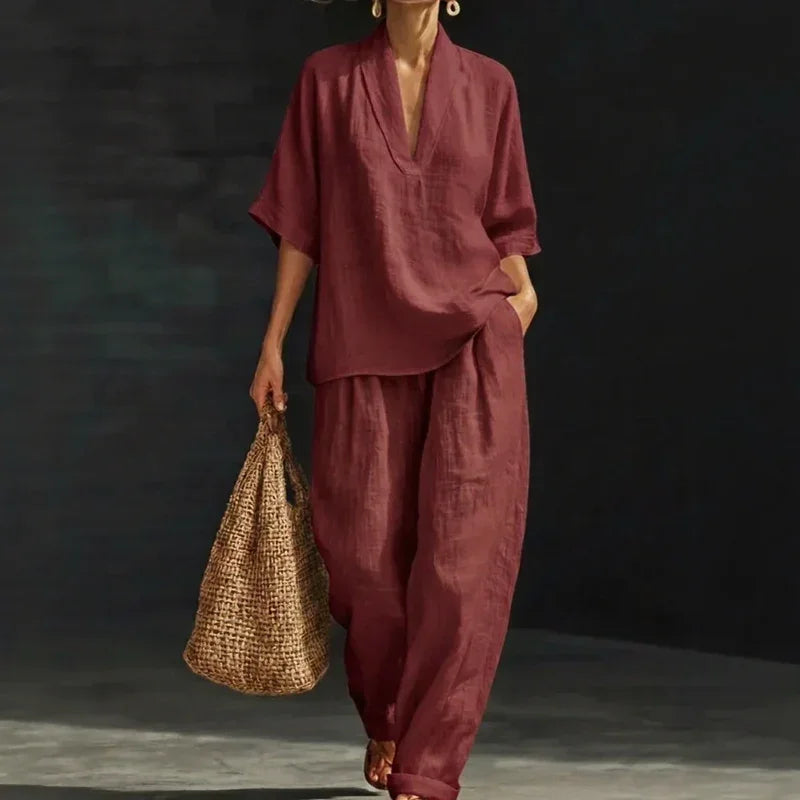Nemora™ | Cotton Linen Set with a Minimalist Design