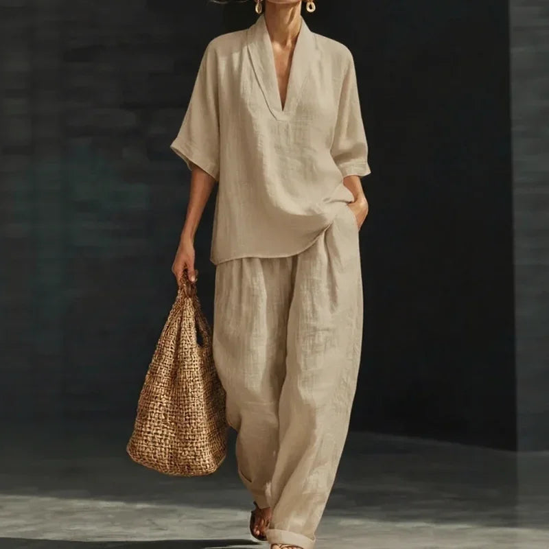 Nemora™ | Cotton Linen Set with a Minimalist Design