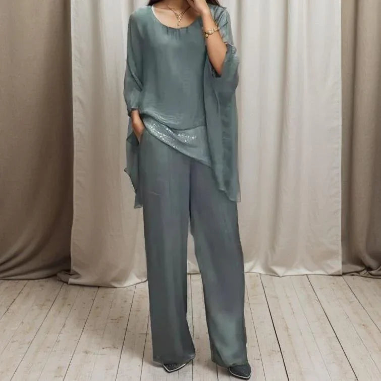 Lumina™ | Set with Flowing Fit and Shiny Details, Comfort and Elegance You Deserve, Woman!