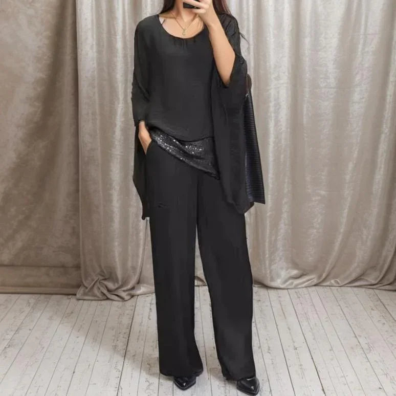 Lumina™ | Set with Flowing Fit and Shiny Details, Comfort and Elegance You Deserve, Woman!