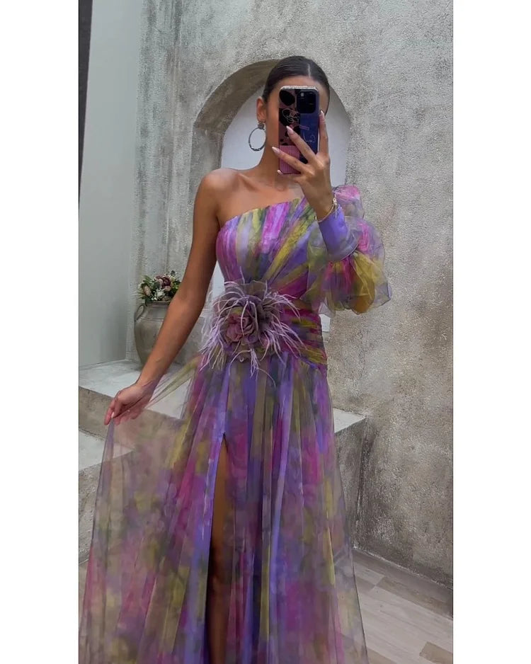 Leah | Elegant Stylish One Shoulder Dress