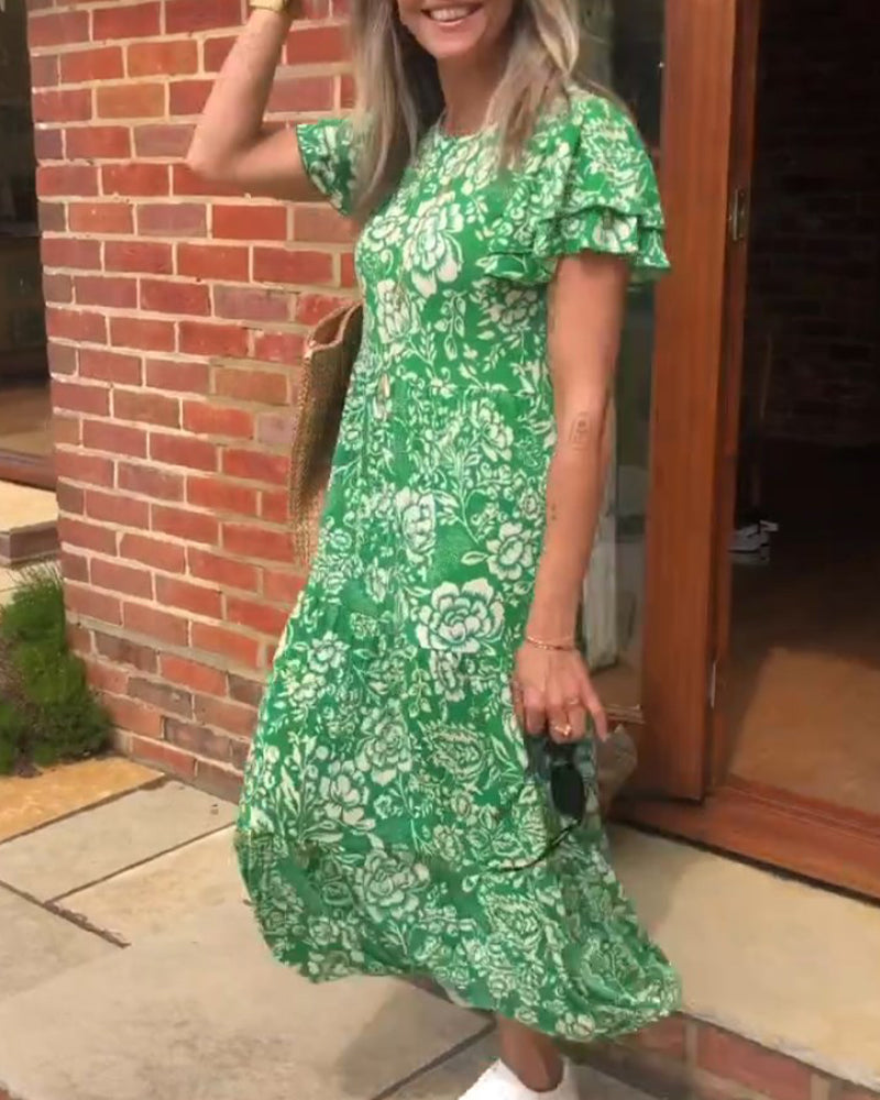 Rosa | Vibrant Floral Maxi Dress