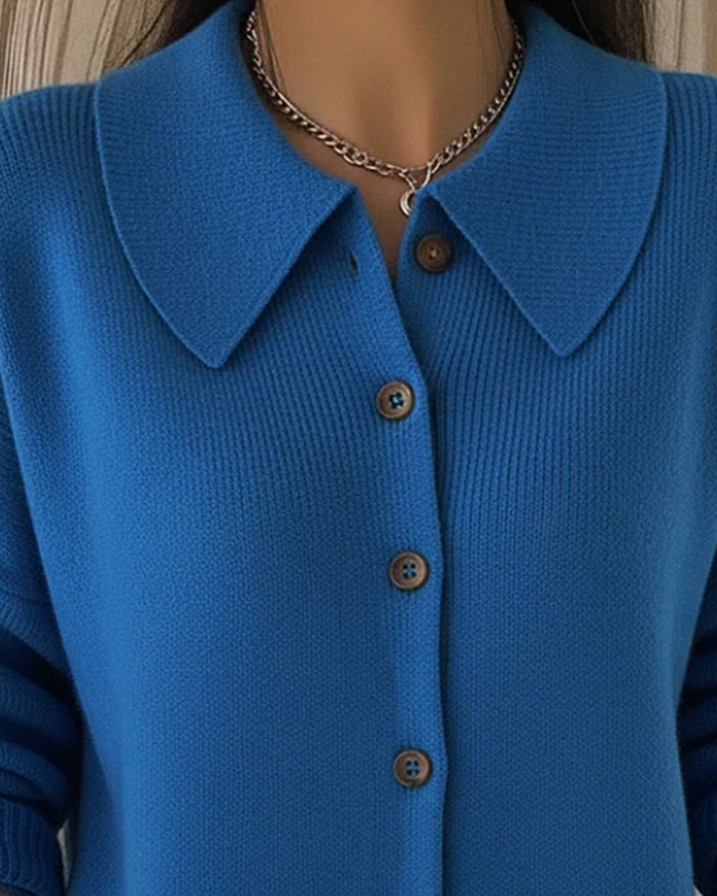 Long Sleeve Buttoned Blazer