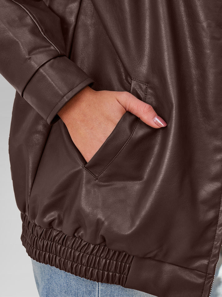 Aurelie | Oversized Enduring Quiet Leather Jacket