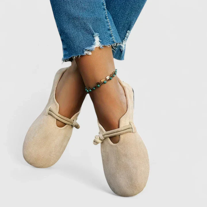 Annette | Rope-Strap Slip-On Flats