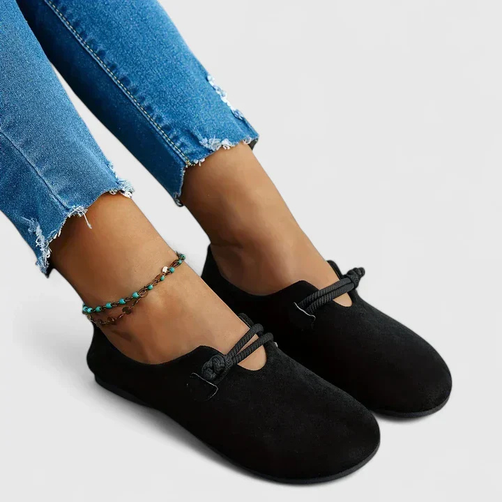Annette | Rope-Strap Slip-On Flats