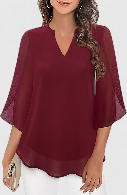 Azalea | Pleated A-Line Blouse