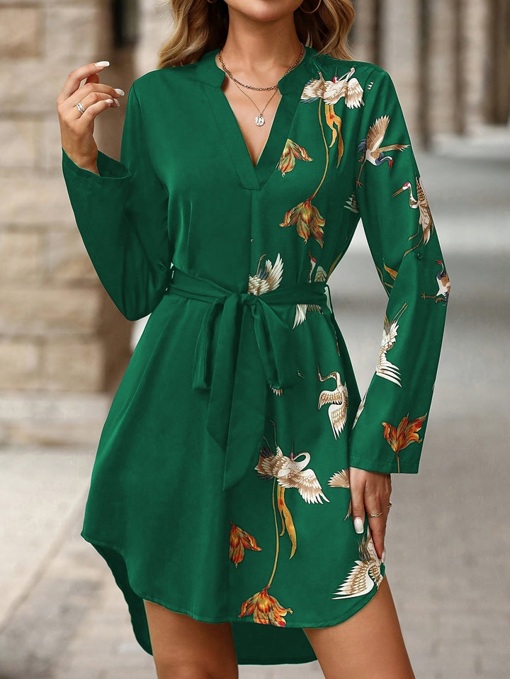 Annalise | Elegant Belted Shirt Dress