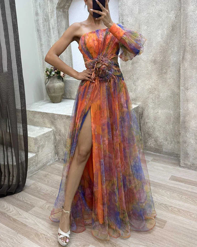 Leah | Elegant Stylish One Shoulder Dress