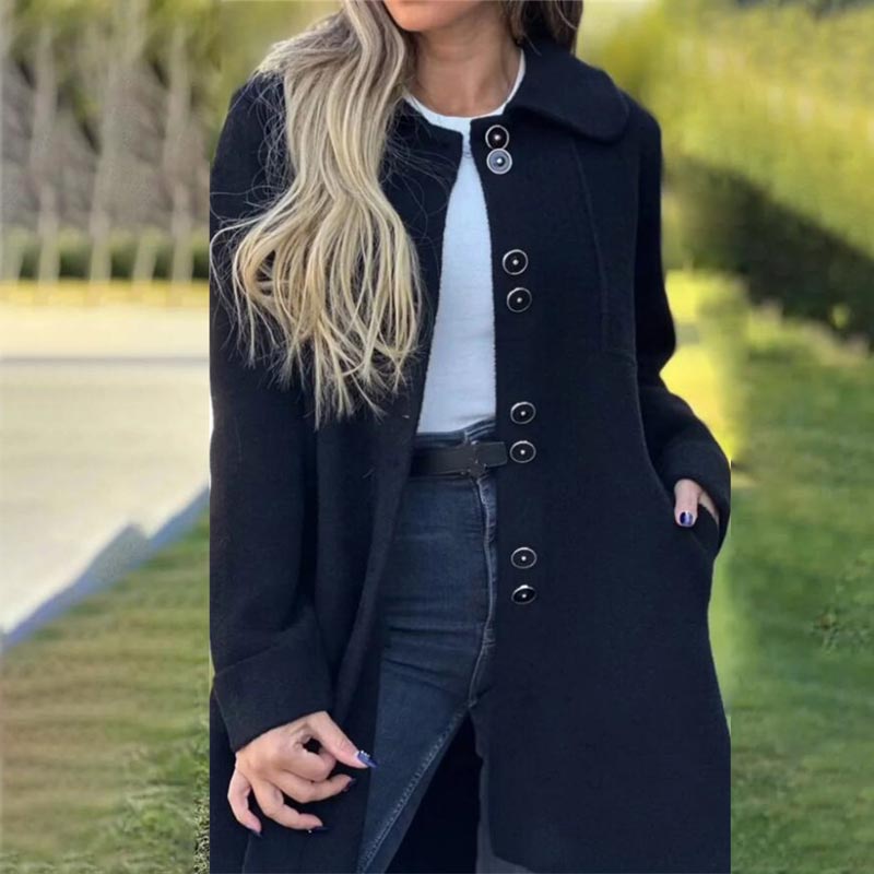 Chloe | Women's Transitional Coat with Button Placket
