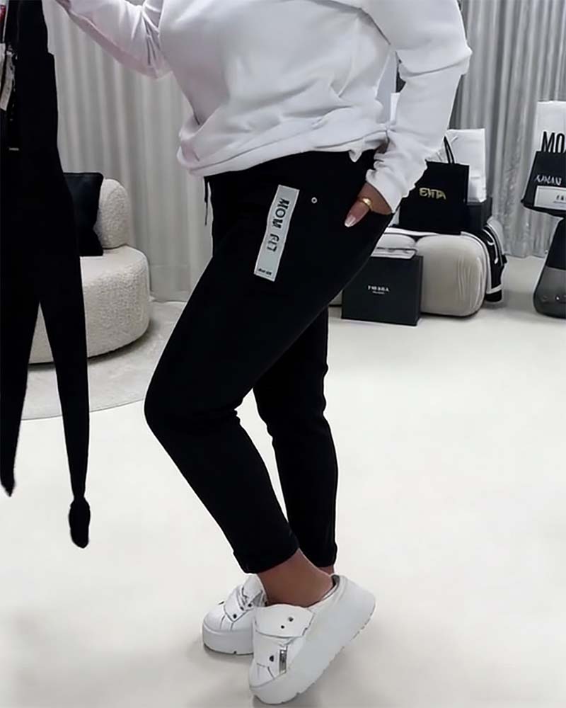 Elastic Cord Fashion Pants
