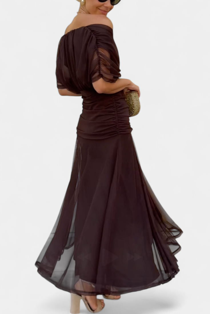 Catriona | Floral Pleated Maxi Dress