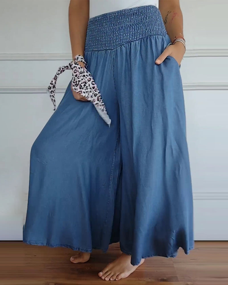 Jasper | Flowy Smocked Waist Pants