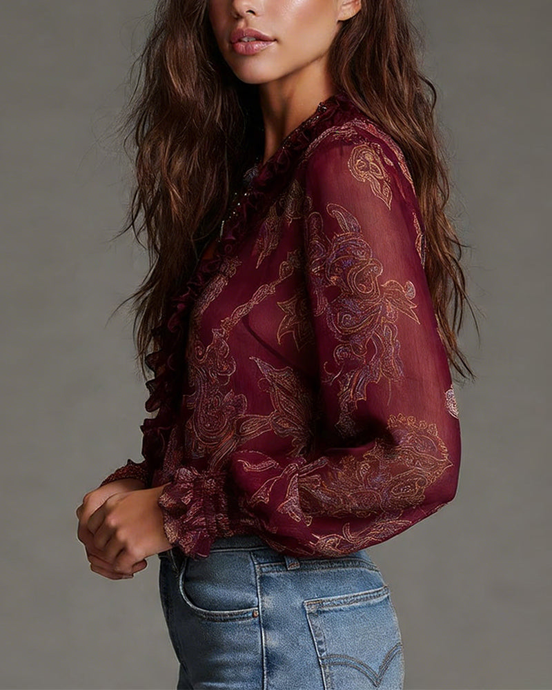 The Kim 1/2 Zip Blouse