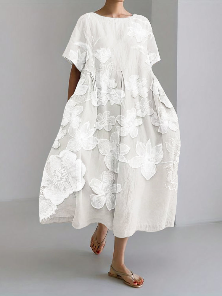 Katie | Elegant Floral Loose Dress