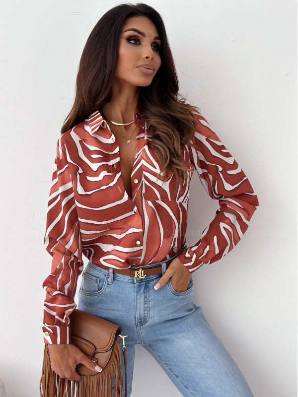 Chloe | Stylish Zebra Print Shirt
